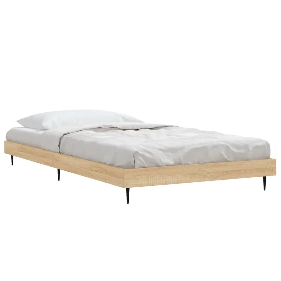 Cadre de lit sans matelas chêne sonoma 90x200 cm - 3