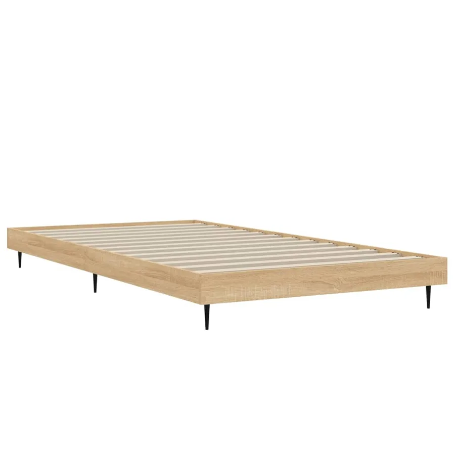 Cadre de lit sans matelas chêne sonoma 90x200 cm - 5