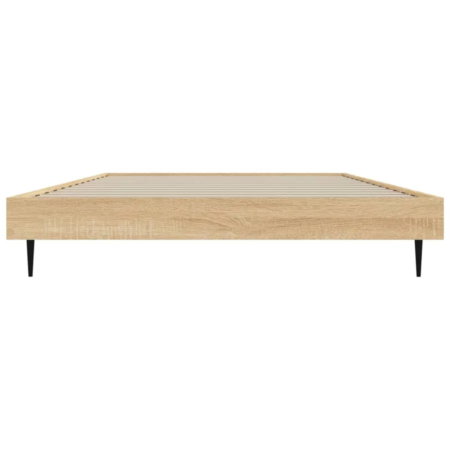 Cadre de lit sans matelas chêne sonoma 90x200 cm - 6