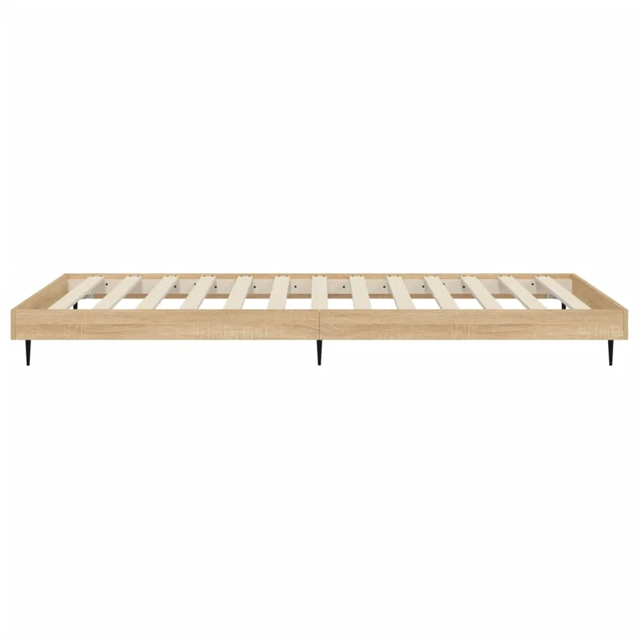 Cadre de lit sans matelas chêne sonoma 90x200 cm - 7