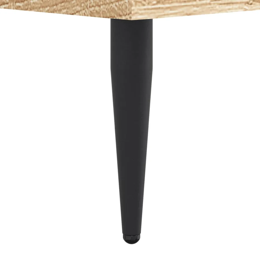 Cadre de lit sans matelas chêne sonoma 90x200 cm - 8