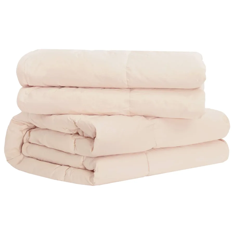 Ensemble de Duvet Beige 135 x 200 cm Coton, Kapok, Polyester - 4