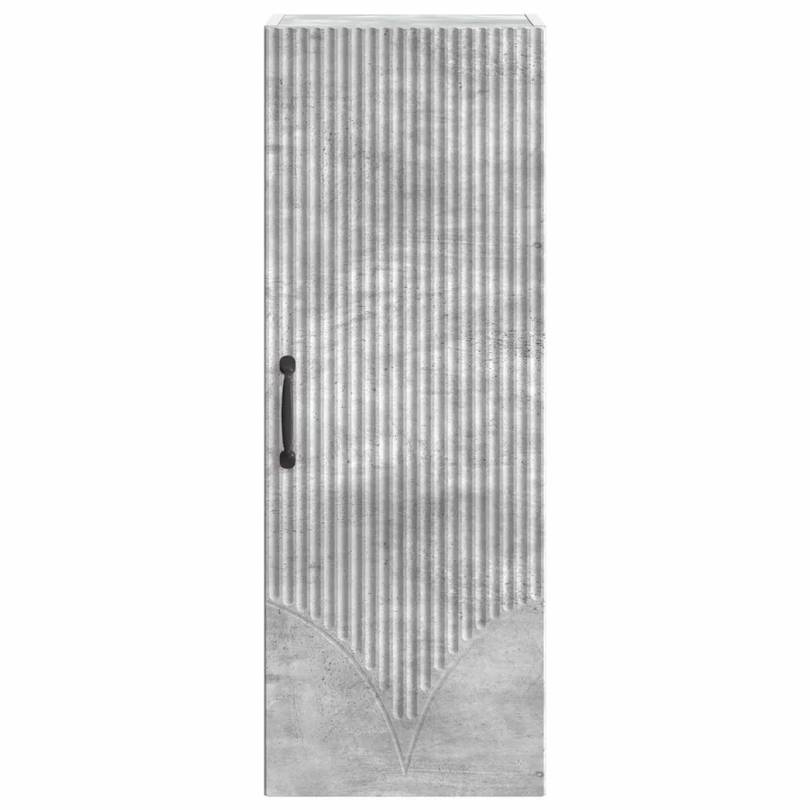 Armoire Murale Gris béton 33 x 34,5 x 90 cm Bois d'ingénierie - 4