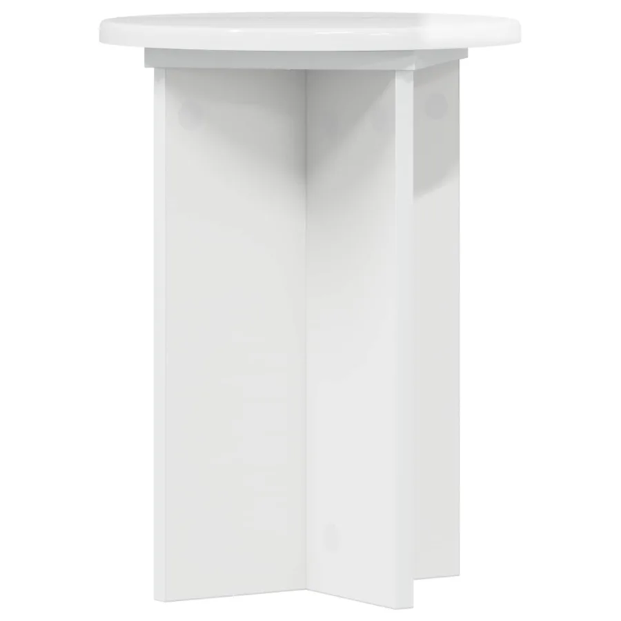 Support de Plante 2 pcs Blanc brillant Ø29,5 x 40 cm - 5