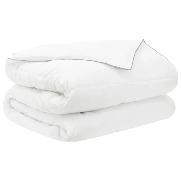 Couette d'été Blanc 200 x 200 cm Bambou