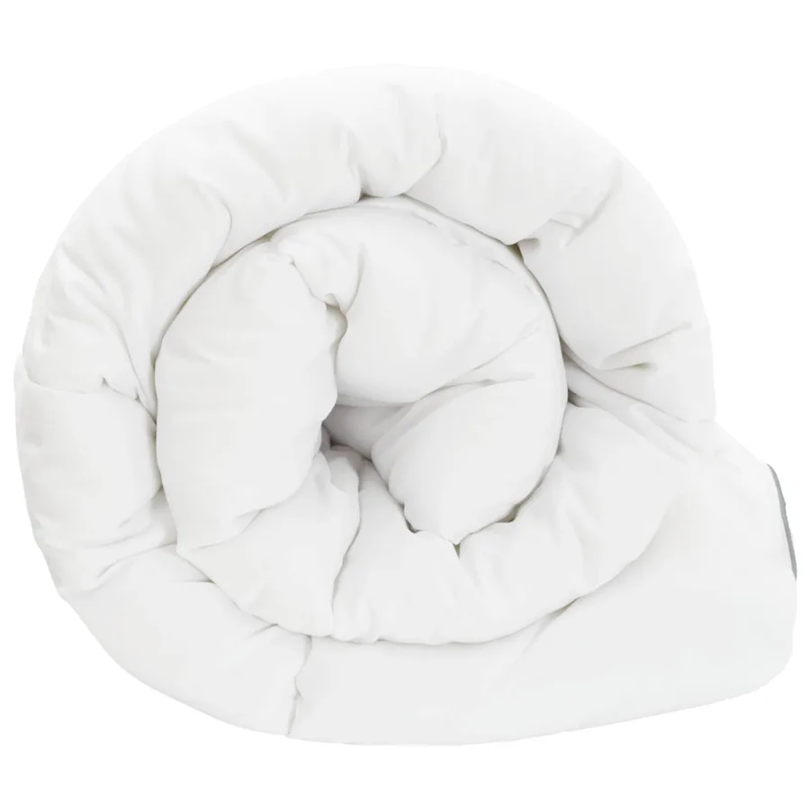 Couette d'été Blanc 200 x 200 cm Bambou - 4