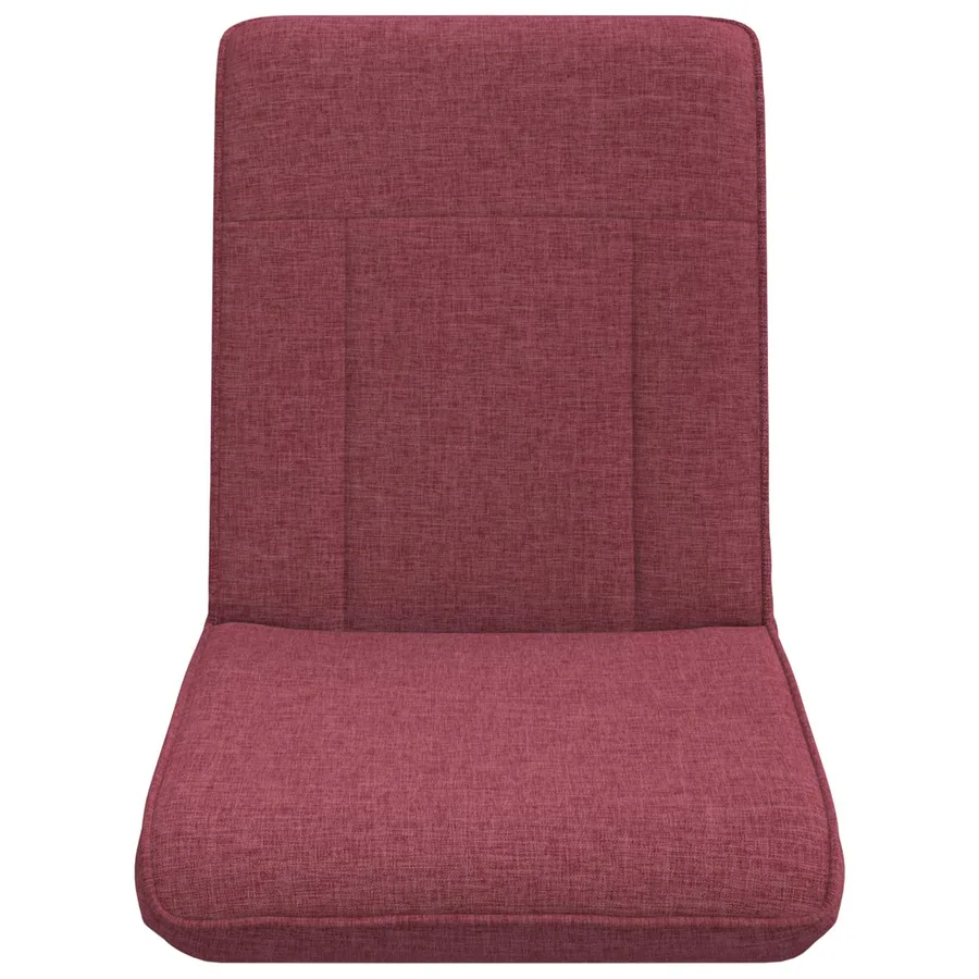 Fauteuil de sol ajustable Bordeaux Tissu - 4