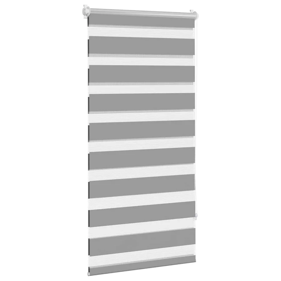 Store vénitien zébré 60,9 x 120 cm, largeur du tissu 56,7 cm, gris - 3