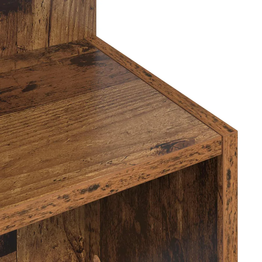 Table d'appoint Bois ancien Ø 39,5 x 55 cm Bois d'ingénierie - 8