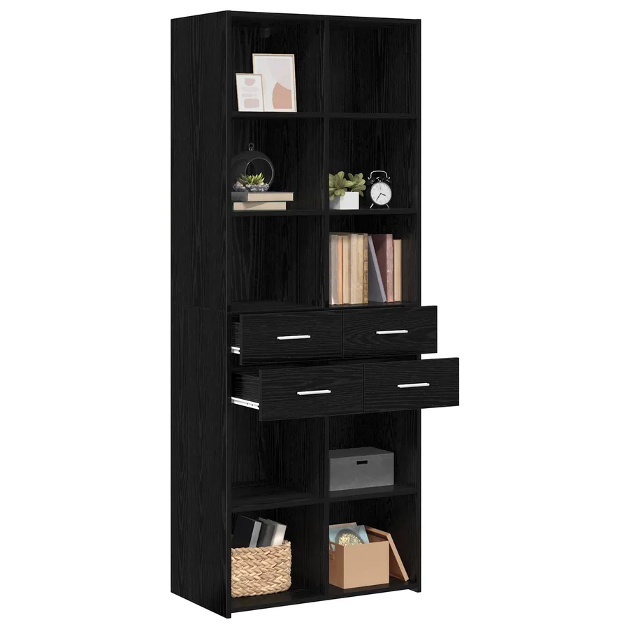 Bibliothèque Chêne noir 30 x 42.4 x 185.2 cm - 2