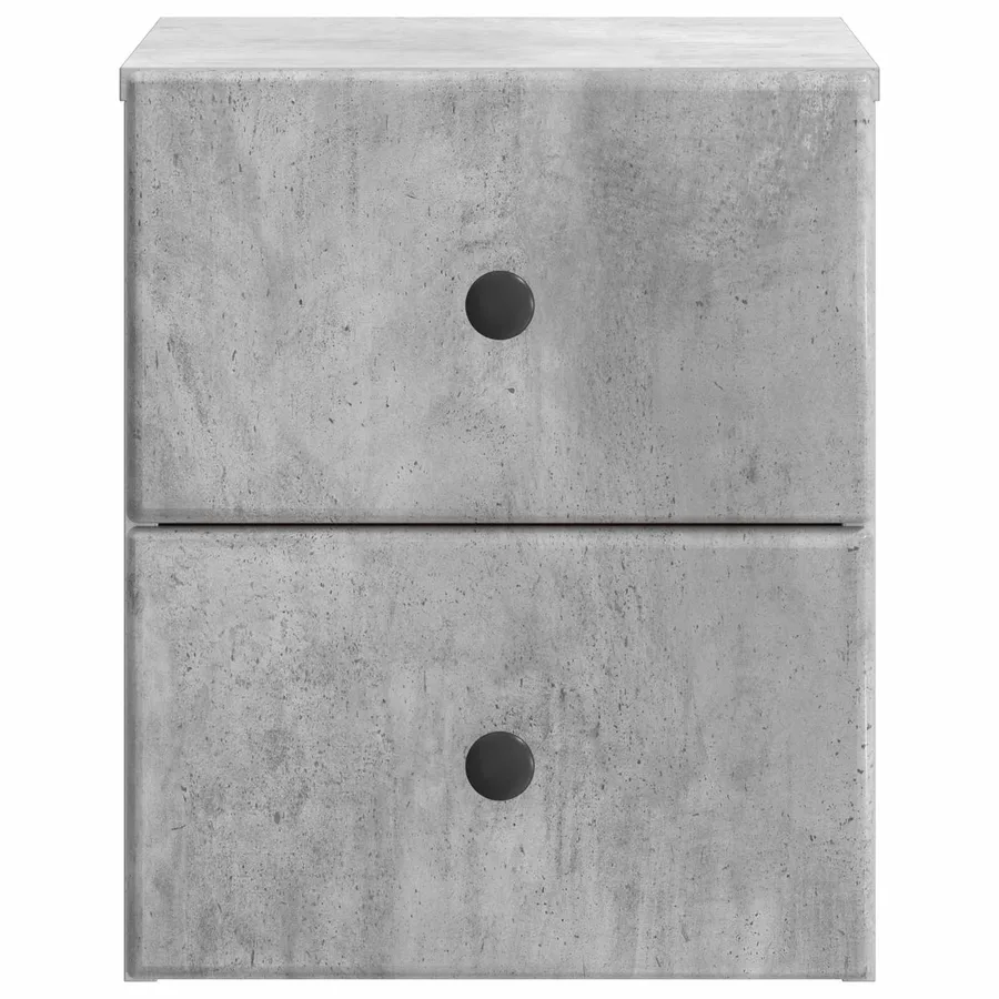 Cabinet de chevet mural 2 pcs Gris béton 34,5 x 33 x 40 cm - 7