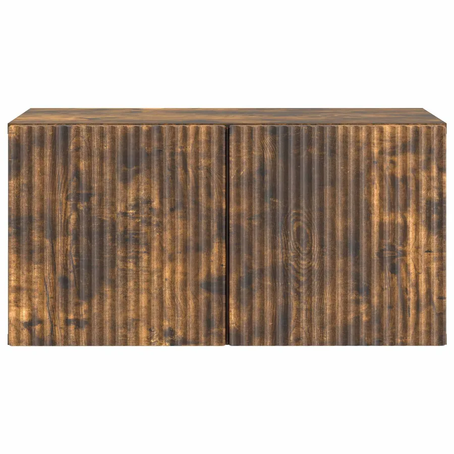 Meuble TV mural Chêne fumé 59,5 x 31 x 30 cm Bois d'ingénierie - 6