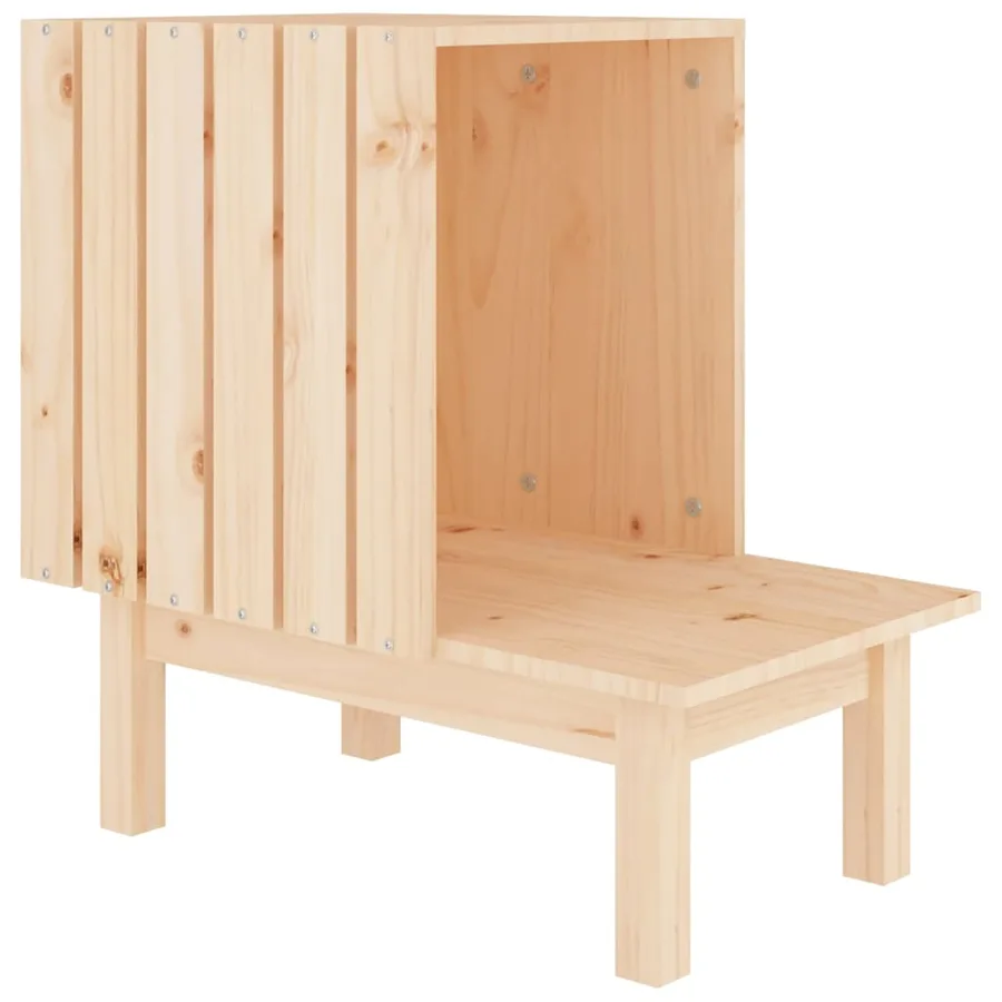 Maison pour chat 60x36x60 cm Bois de pin massif - 2