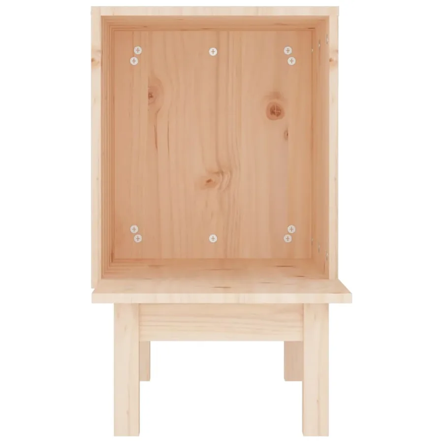 Maison pour chat 60x36x60 cm Bois de pin massif - 5