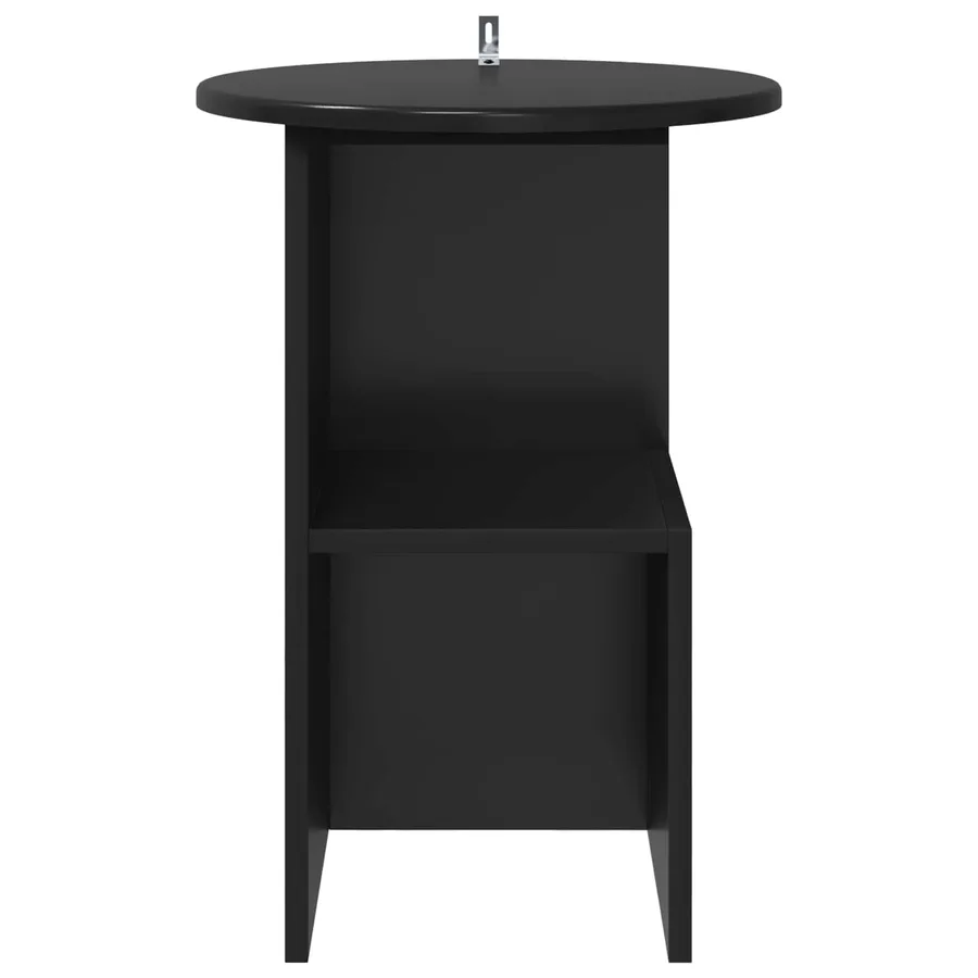 Table d'appoint Chêne noir Ø 39,5 x 55 cm Bois d'ingénierie - 5