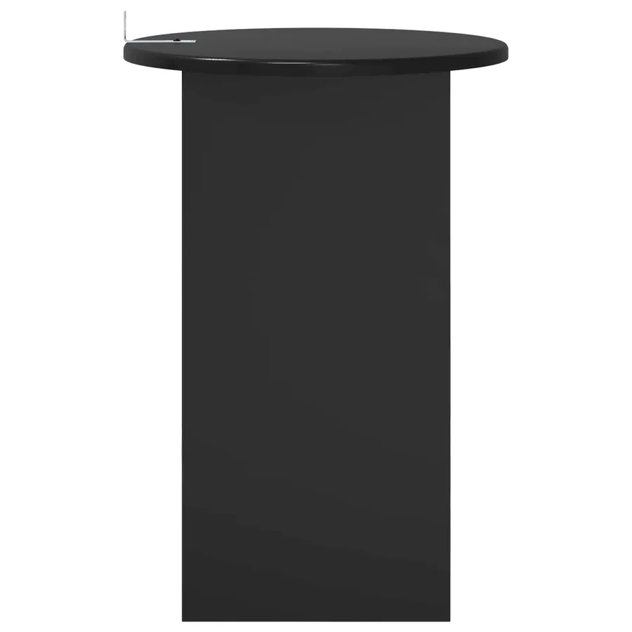 Table d'appoint Chêne noir Ø 39,5 x 55 cm Bois d'ingénierie - 6