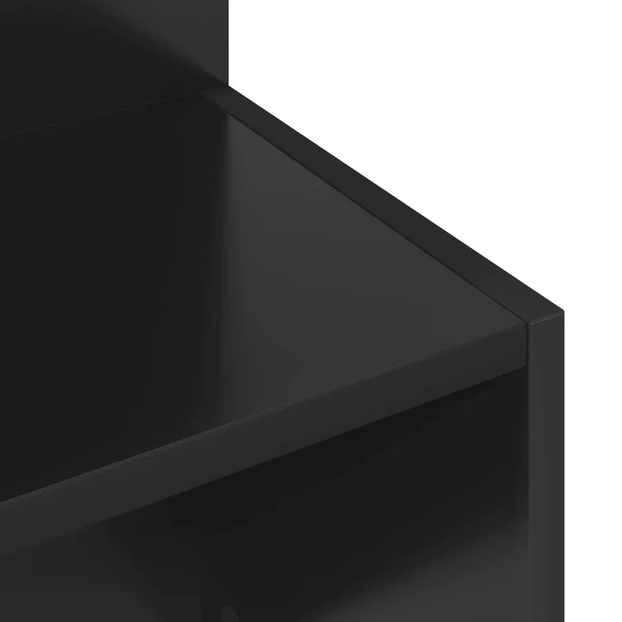 Table d'appoint Chêne noir Ø 39,5 x 55 cm Bois d'ingénierie - 8