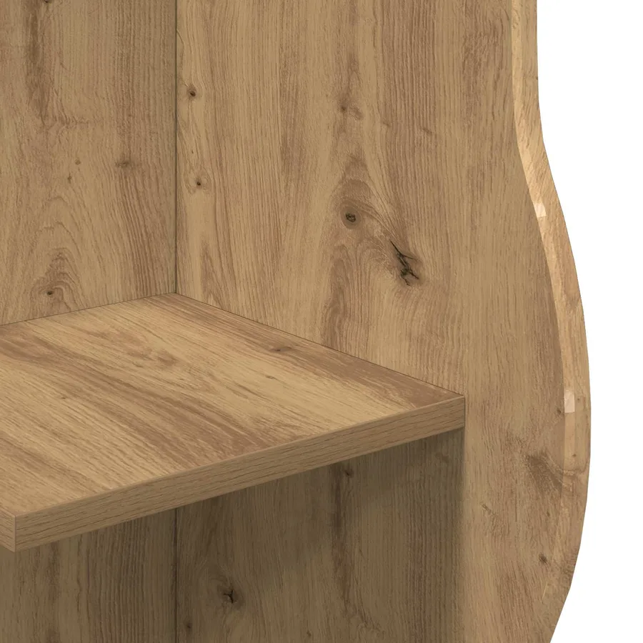 Étagère d'angle Chêne artisanal 34 x 33 x 102 cm - 6
