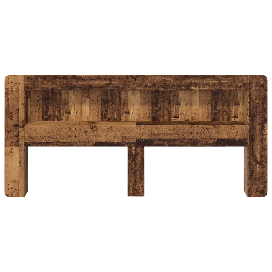 Cabinet de Tête de Lit Bois ancien Bois d’ingénierie - 5
