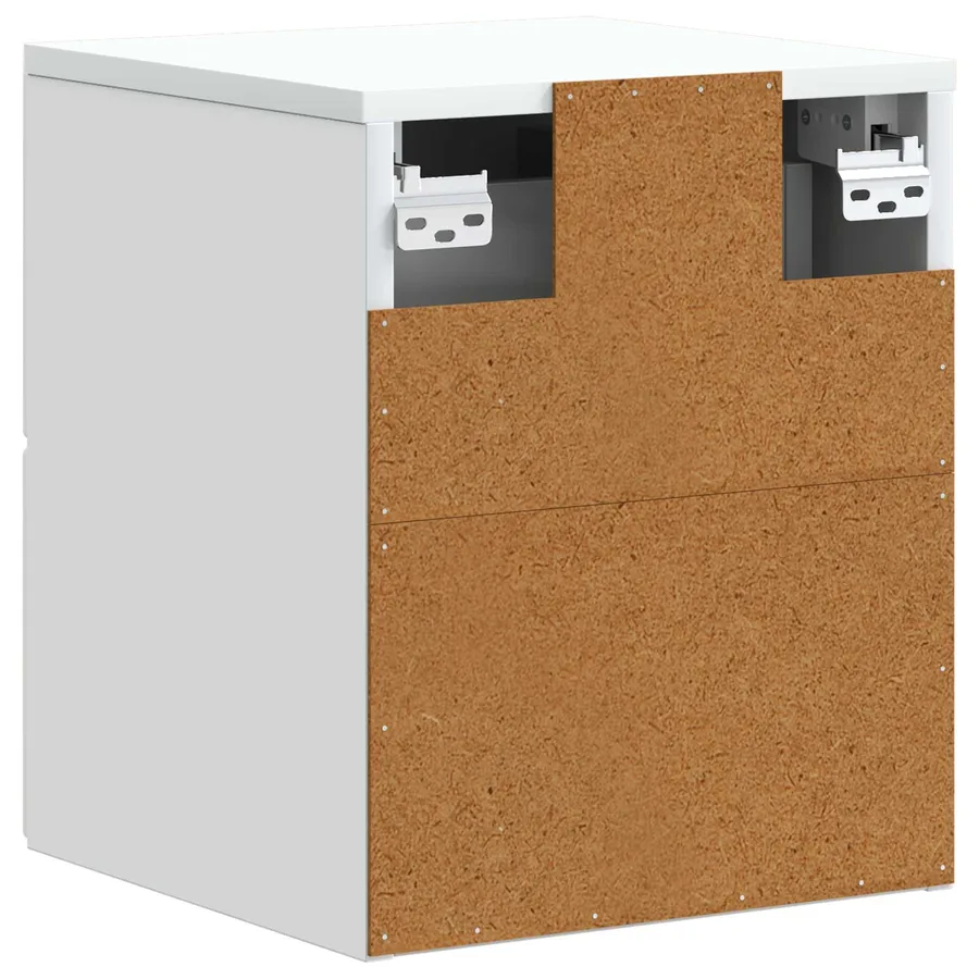 Cabinet de chevet mural 2 pcs Blanc 34,5 x 33 x 40 cm - 9