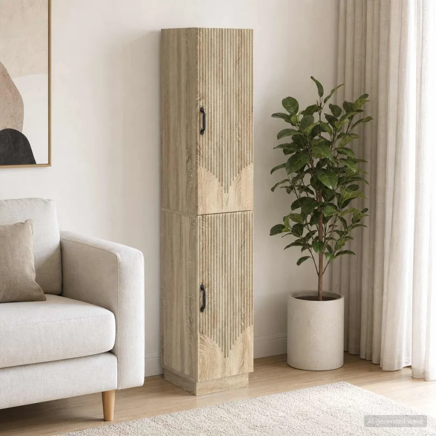 Ensemble de Meubles 2 pcs Chêne Sonoma Bois d'ingénierie