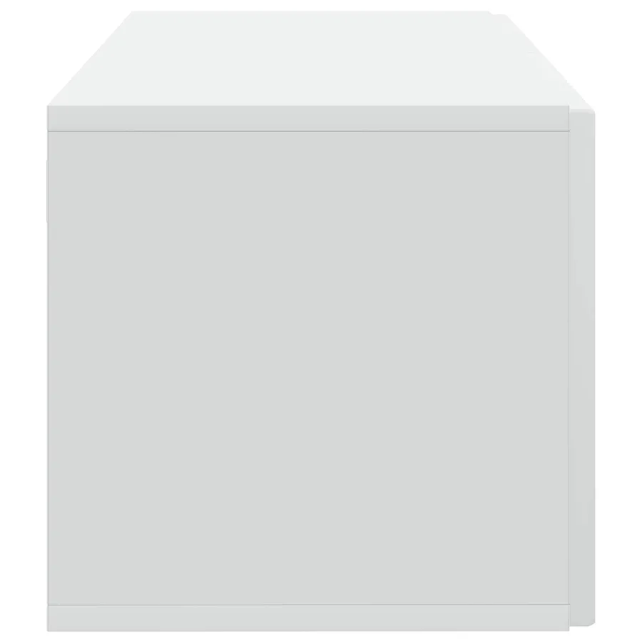 Meuble TV mural Blanc 59,5 x 31 x 30 cm Bois d'ingénierie - 7