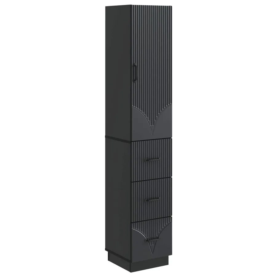 Ensemble de Meubles 2 pcs Noir 33 x 34,5 x 87 cm - 2