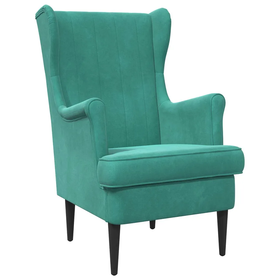 Fauteuil Turquoise Velours - 2