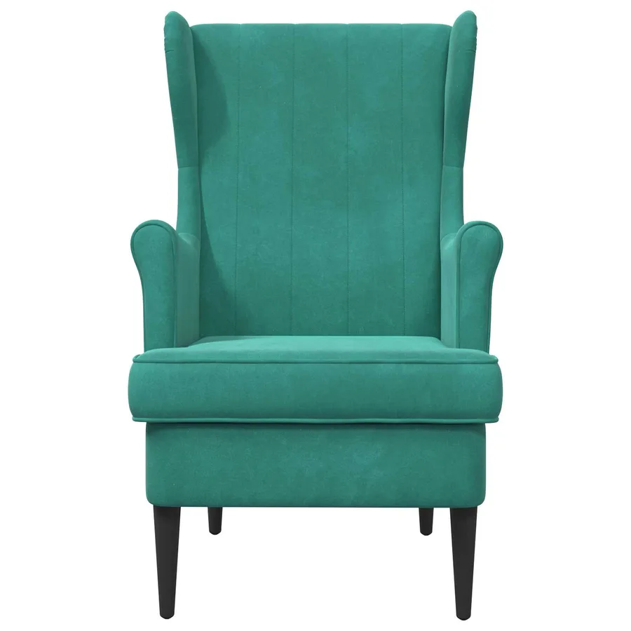Fauteuil Turquoise Velours - 4