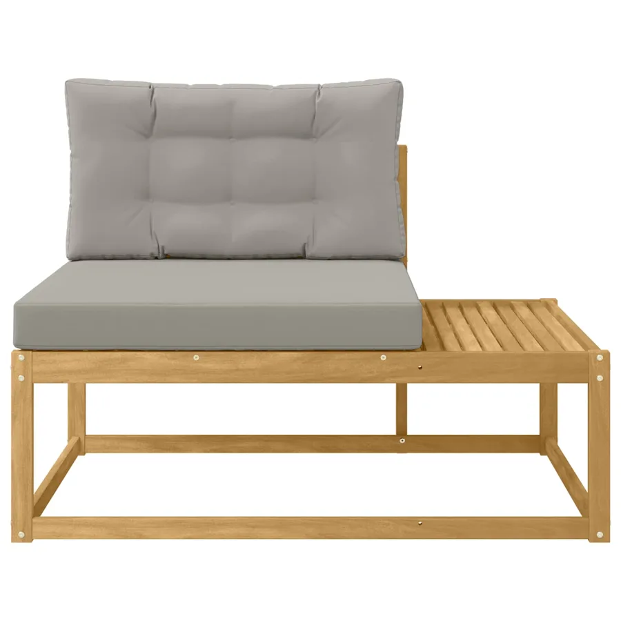 Canapé d'extérieur en bout Blanc 115 x 83 x 73 cm Polyester - 3