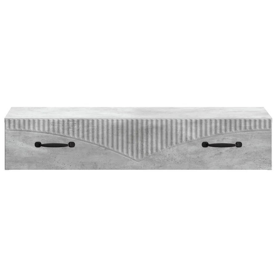 Table d'appoint murale Gris béton 87,5 x 34,5 x 17 cm - 5