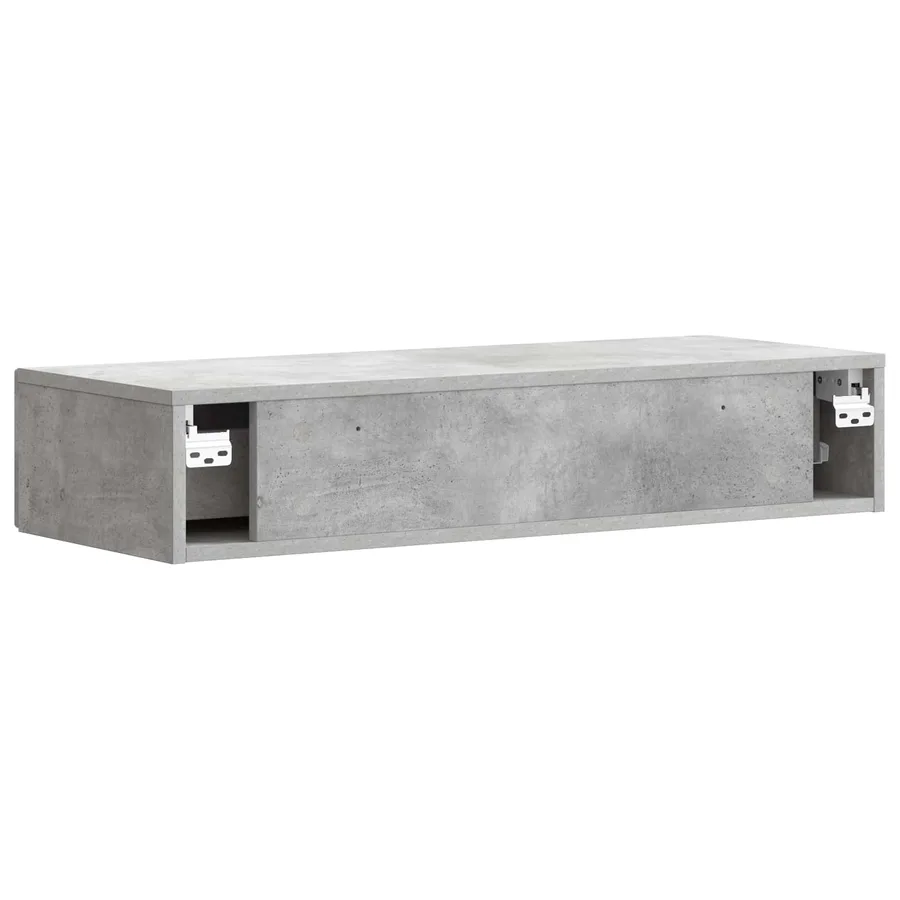 Table d'appoint murale Gris béton 87,5 x 34,5 x 17 cm - 7