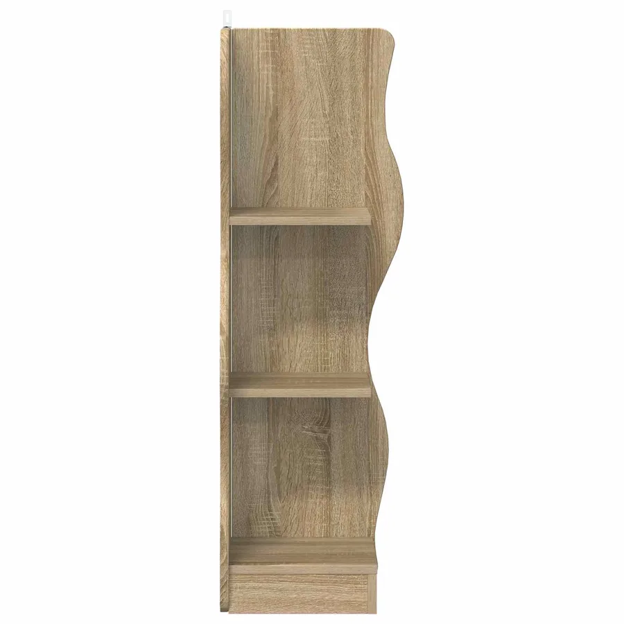 Étagère d'angle Chêne Sonoma 34 x 33 x 102 cm Bois d'ingénierie - 4