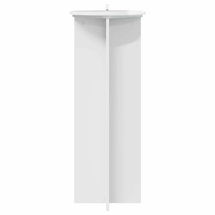 Support de Plante 2 pcs Blanc brillant Ø40 x 100 cm - 6