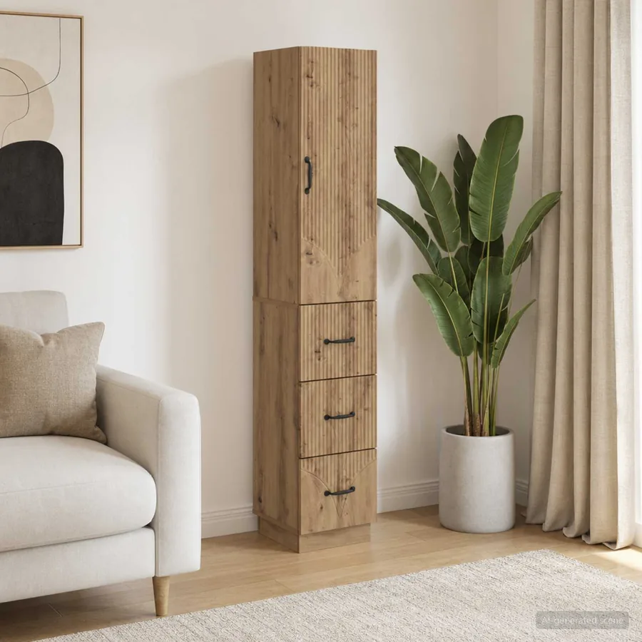 Ensemble de Meubles 2 pc 33 x 34,5 x 87 cm Bois d'ingénierie