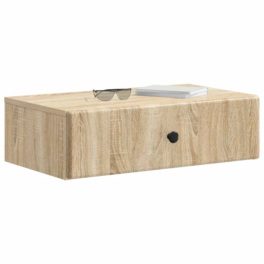 Table d'appoint murale Chêne Sonoma 59 x 34,5 x 17 cm - 3