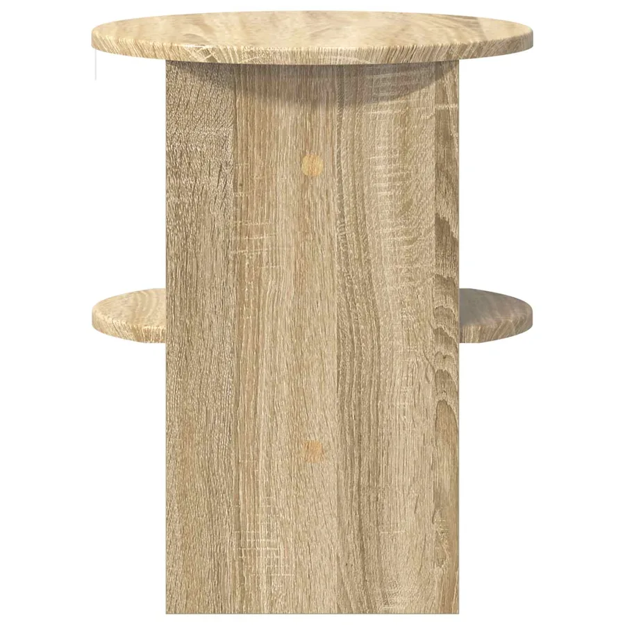 Meuble d'appoint Chêne Sonoma Ø40 x 50 cm Bois d’ingénierie - 6