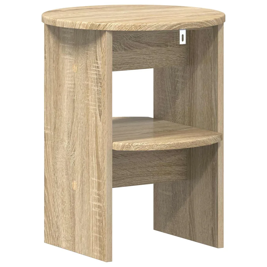 Meuble d'appoint Chêne Sonoma Ø40 x 50 cm Bois d’ingénierie - 7