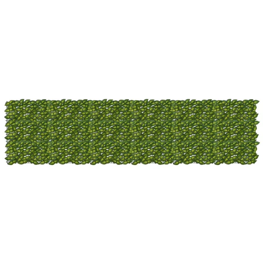 Écran de balcon avec feuilles Vert et jaune 300 x 75 cm