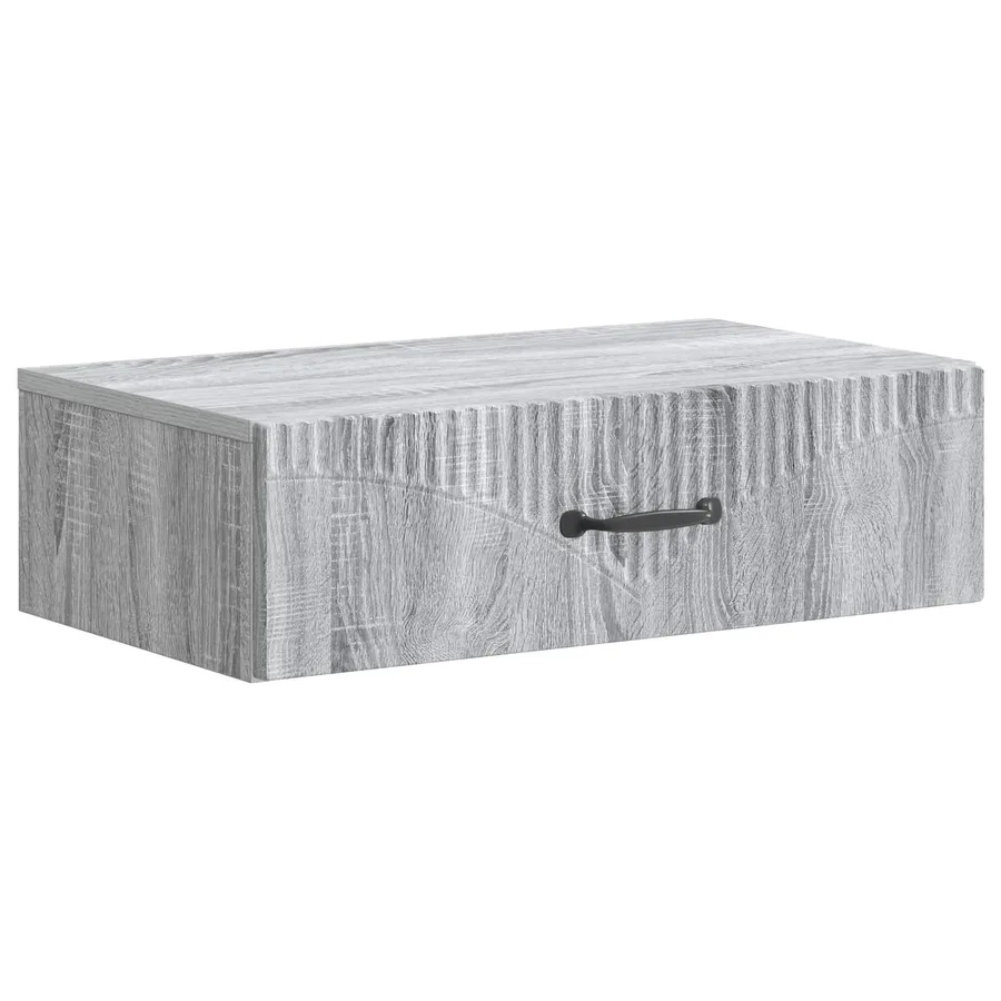 Table d'appoint murale Sonoma gris 59 x 34,5 x 17 cm - 2