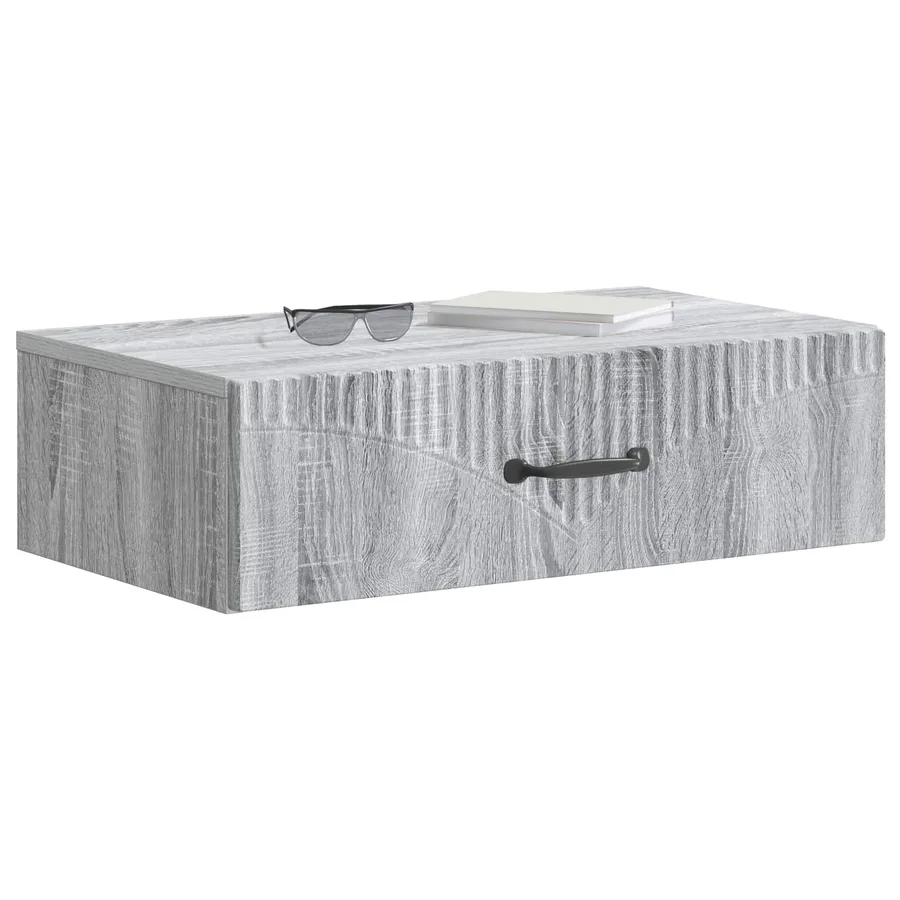 Table d'appoint murale Sonoma gris 59 x 34,5 x 17 cm - 3
