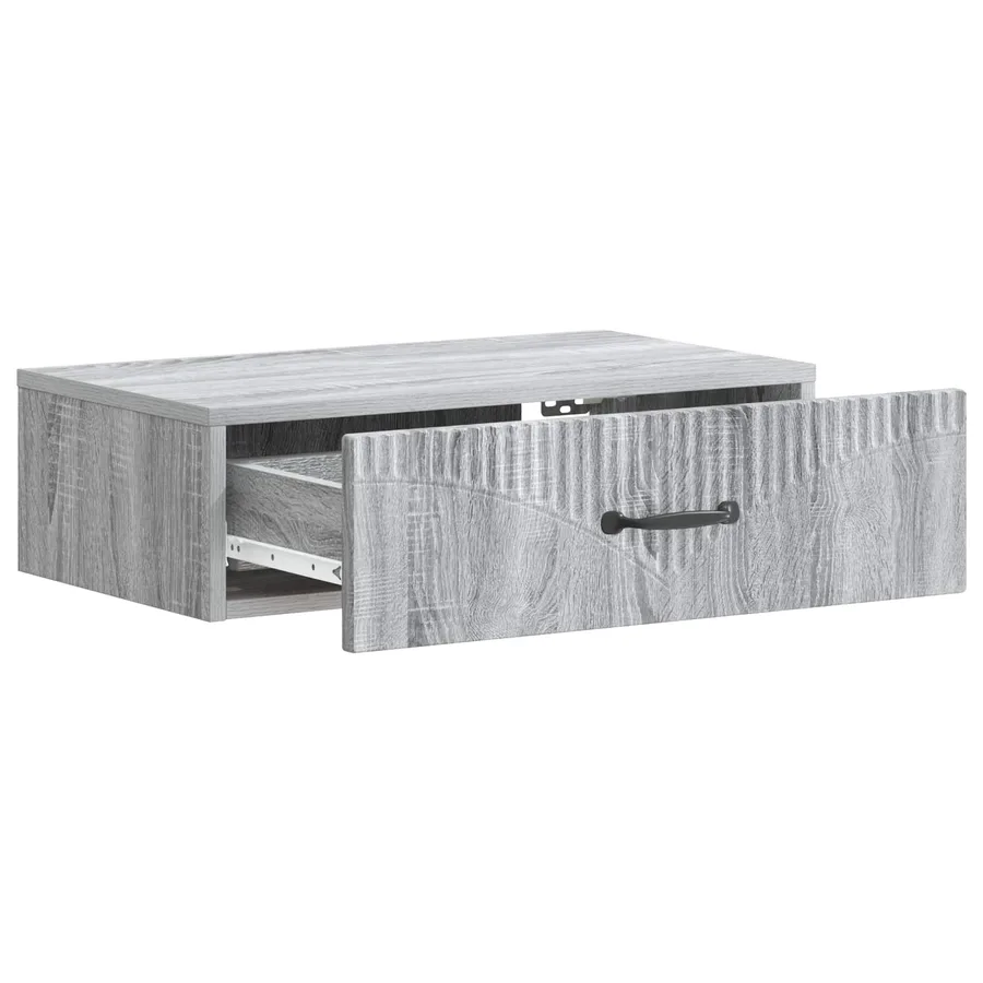 Table d'appoint murale Sonoma gris 59 x 34,5 x 17 cm - 4