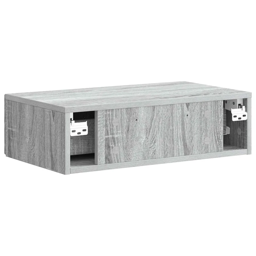 Table d'appoint murale Sonoma gris 59 x 34,5 x 17 cm - 7