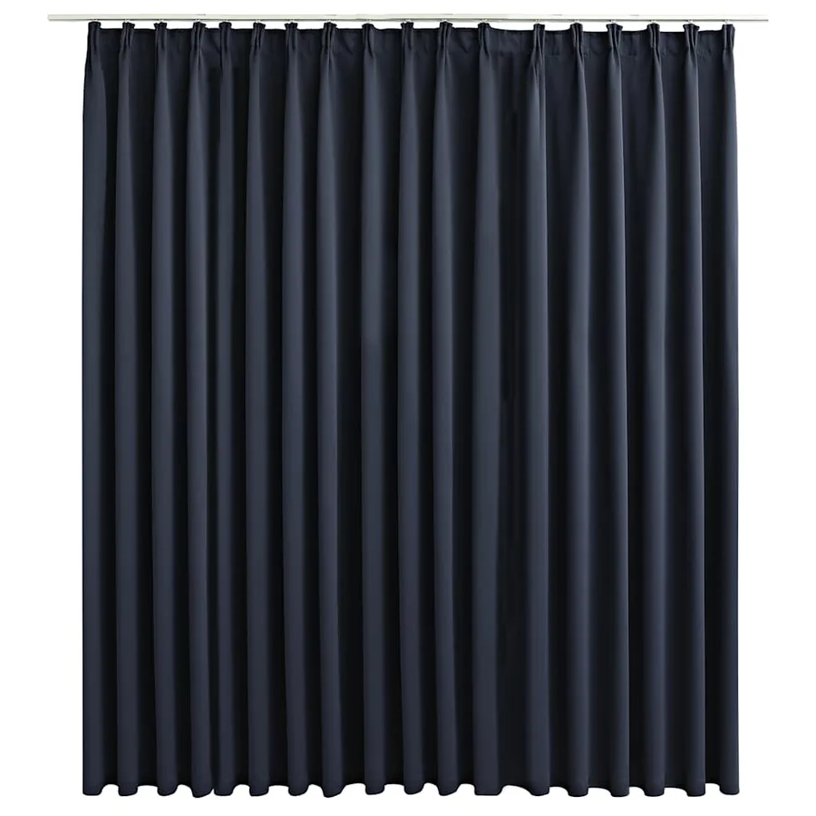 Rideau occultant avec crochets Anthracite 290x245 cm - 2
