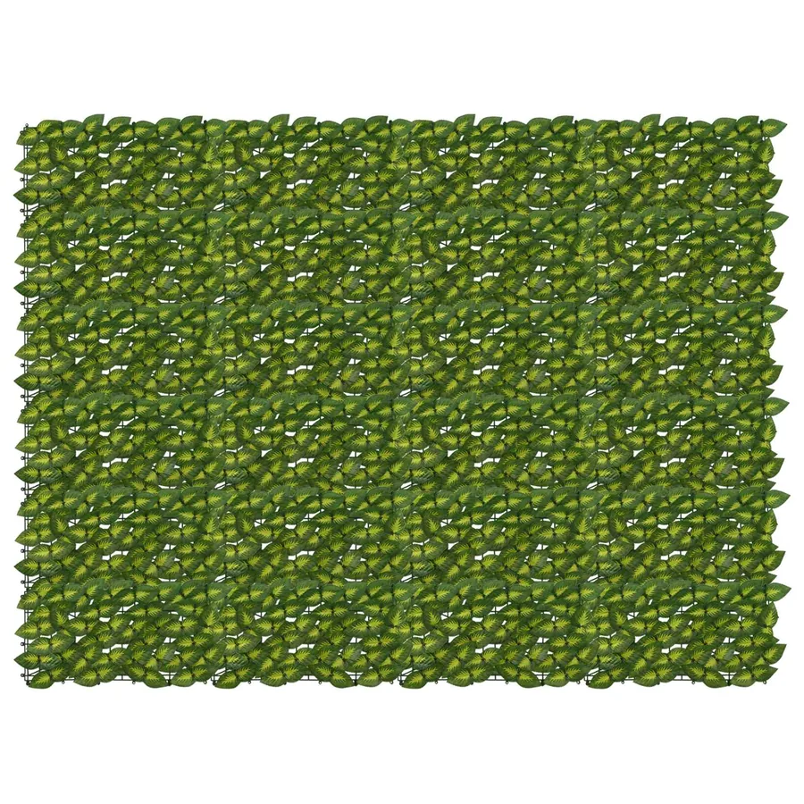 Écran de balcon avec feuilles Vert et jaune 200 x 150 cm