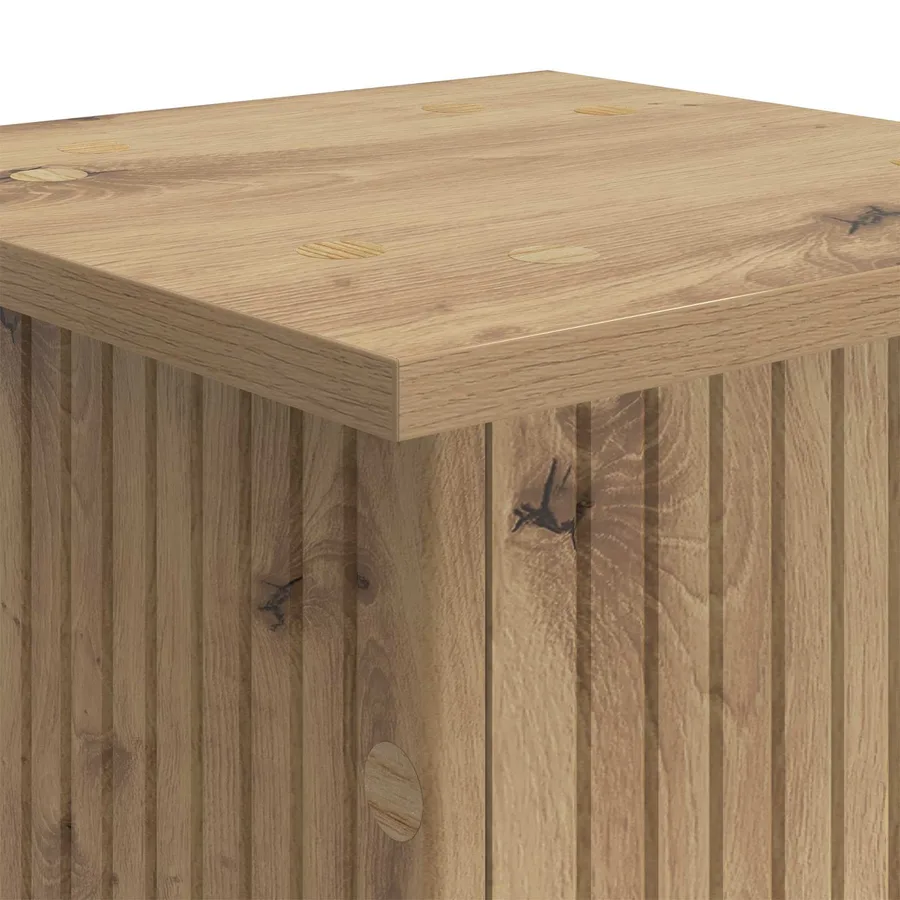 Support de Plante 2 pc Chêne artisanal 30,5 x 30 x 43 cm - 9