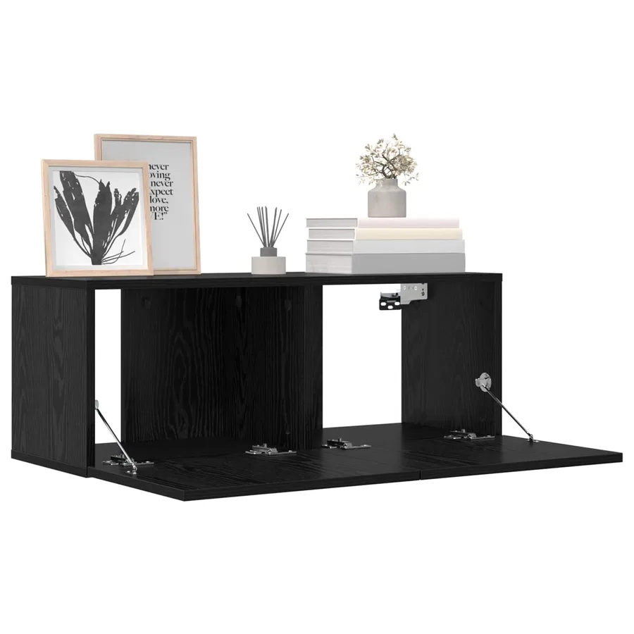 Ensemble meuble TV 8 pcs 80 x 30 x 30 cm Chêne noir - 7