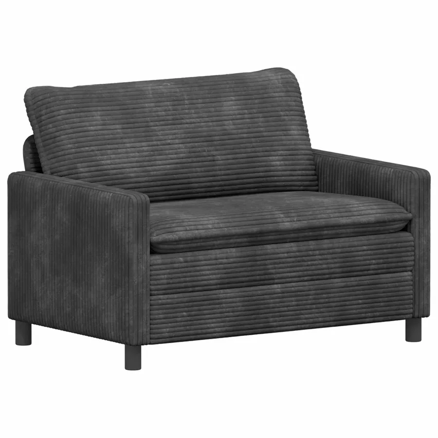 Canapé Gris foncé 126 x 81 x 87,5 cm Polyester - 2