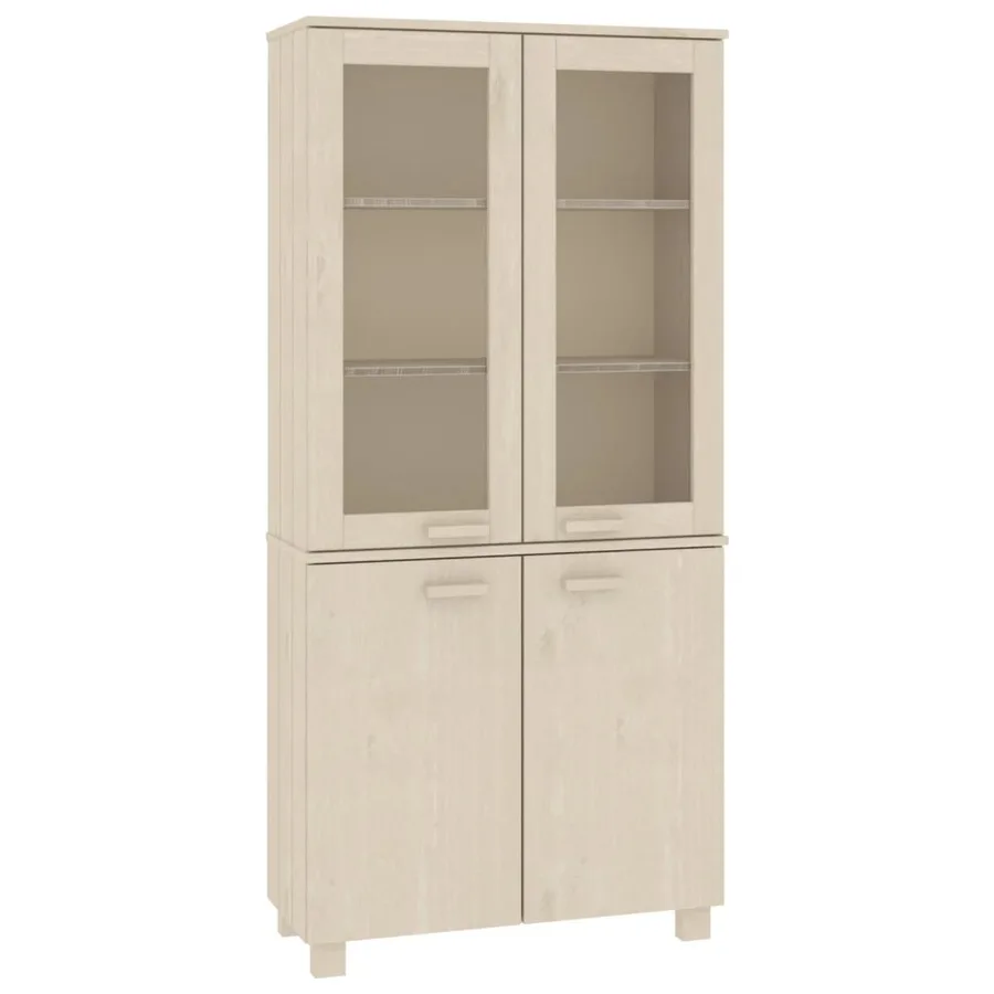 Buffet HAMAR Bois massif de pin Marron miel - 2