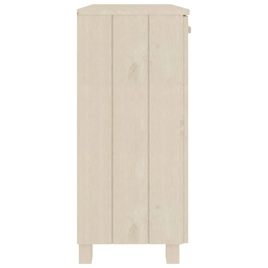 Buffet HAMAR Marron miel 85x35x80 cm Bois massif de pin - 5